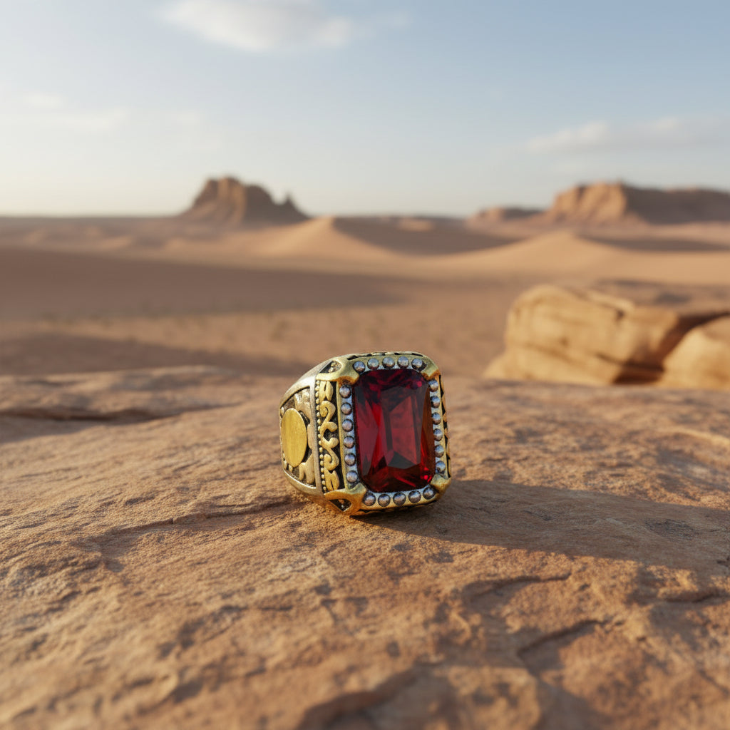 Ruby Turkish  Ring with Free Home Delivery