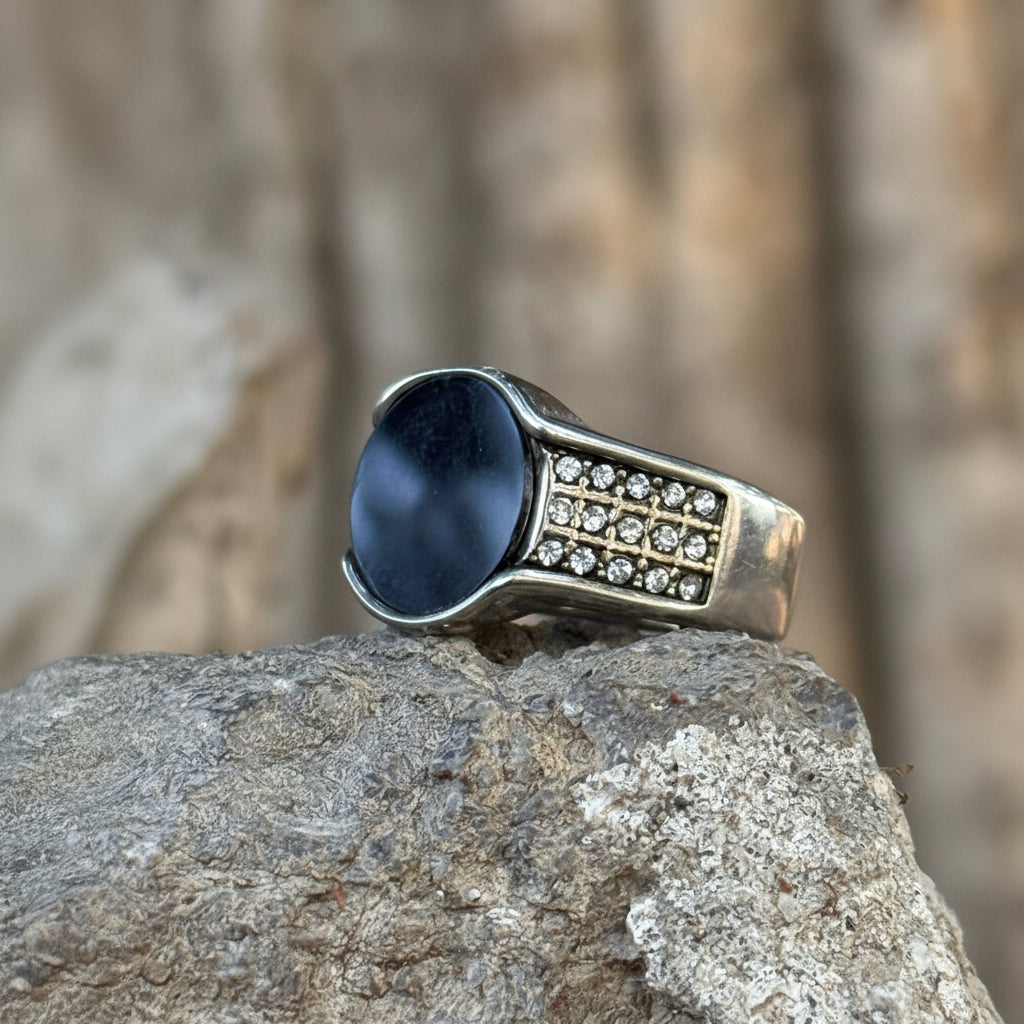 Special Combo Offer — Black Aqeeq Turkish Ring + 5 Premium Perfumes | Free Home Delivery