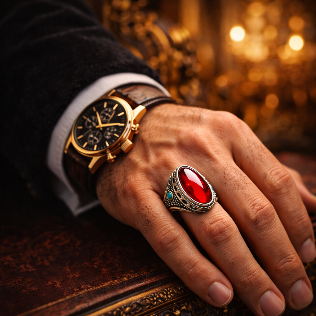 Ramzan Special Deal – Tiger Stone Tasbih + Ring + 5 Perfume Kit