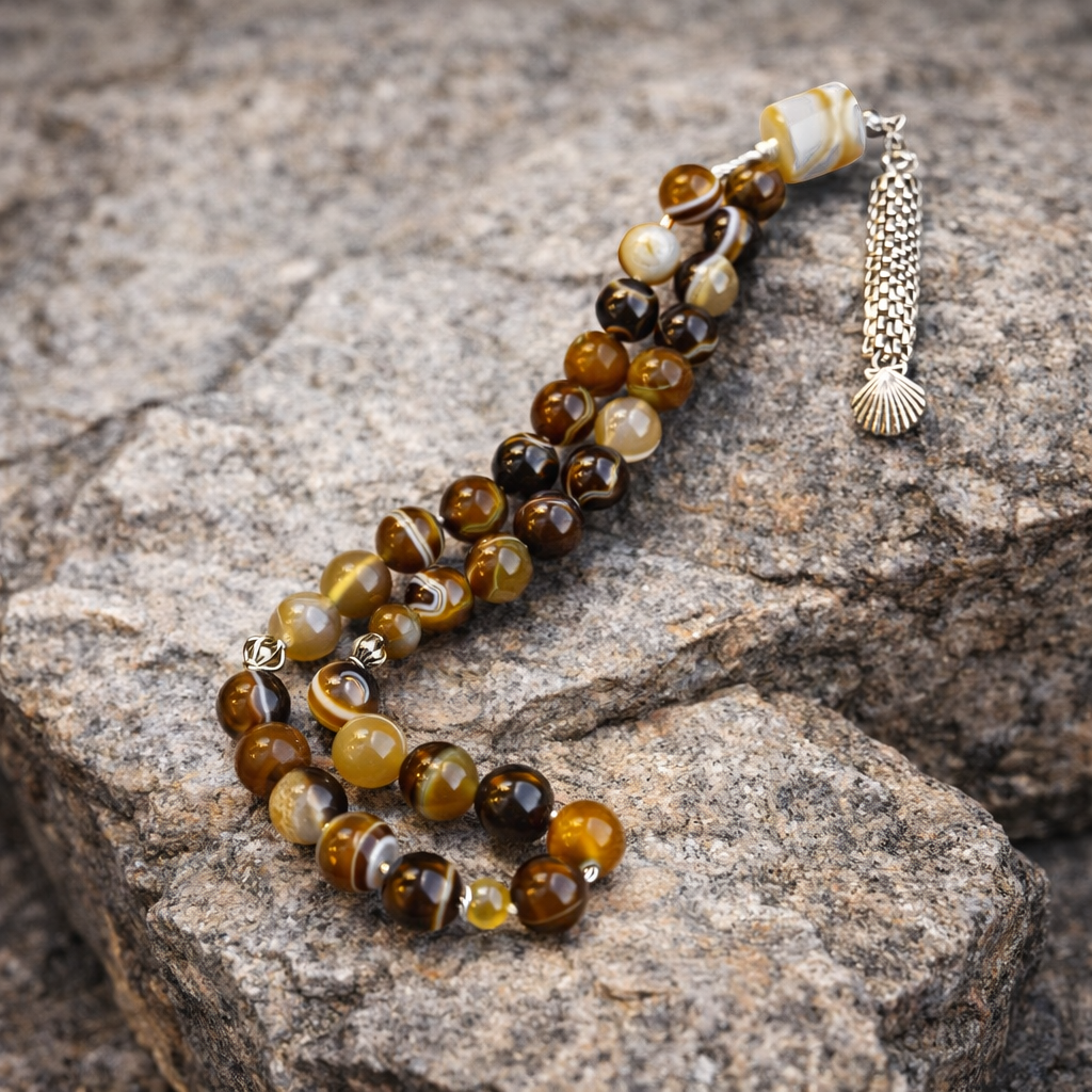 Premium Sulamani Aqeeq Tasbih + Black Aqeeq Ring + Top 5 Perfume Gift Box Deal — Free Delivery
