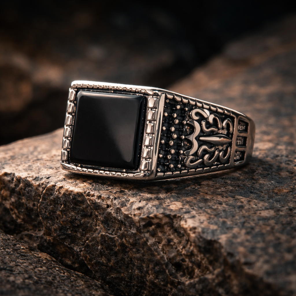 Special Combo Offer — Black Aqeeq Turkish Ring + 5 Premium Perfumes | Free Home Delivery
