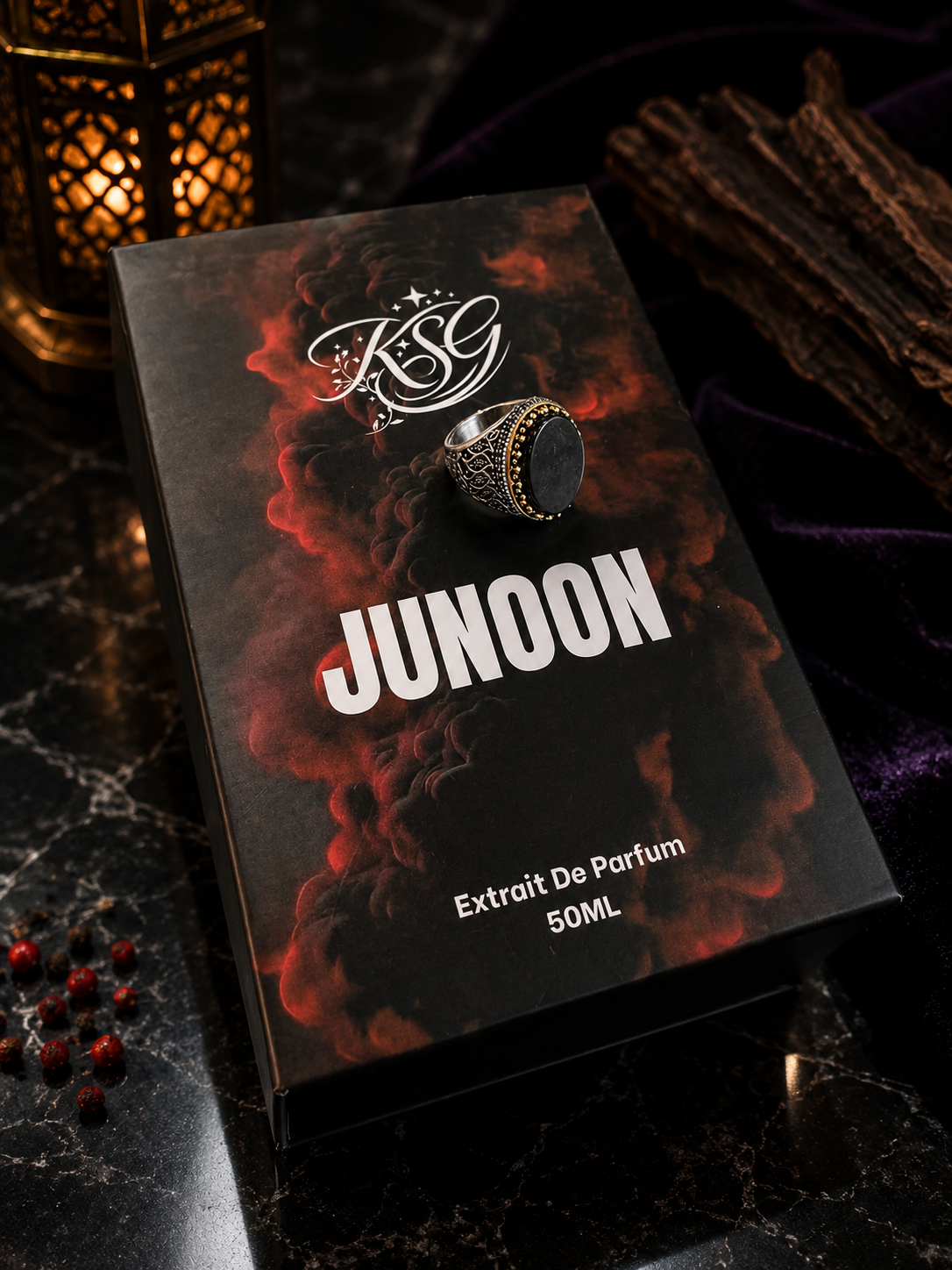 Junoon Perfume + FREE Aqeeq Ring – The Ultimate Luxury Deal
