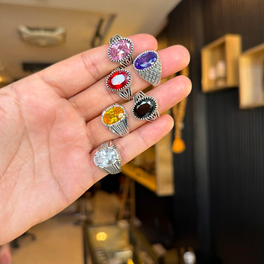 Premium 6 Stone Ring Deal – Stylish & Elegant Collection | Only Rs. 2500