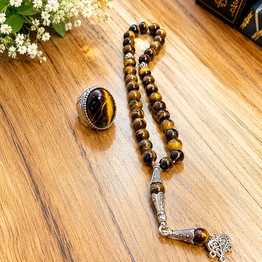Tiger Eye Ring & Tasbeeh Deal – Only Rs. 2,500