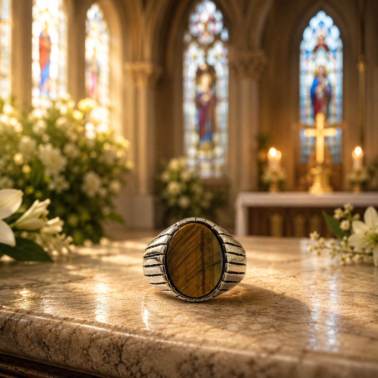 Premium Tiger Eye Stone Ring – Classic Elegance for Every Occasion