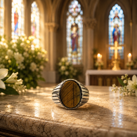 Premium Tiger Eye Stone Ring – Classic Elegance for Every Occasion