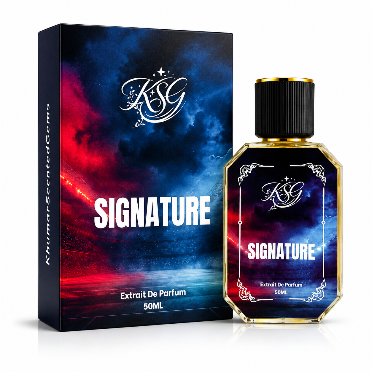 Signature Extrait De Parfum 50ML – Long Lasting Premium Perfume for Men | Fresh Sporty Fragrance | Strong Projection